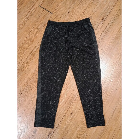 Rewash Pants - Rewash Women's Size Large Tapered Leg Jogger Sweatpants Drawstring Black Gray